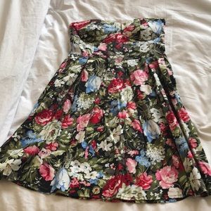 Floral summer mini dress